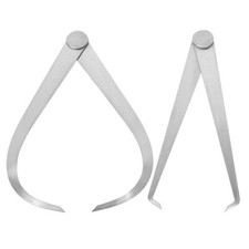 1 Set Inside Outside Calipers 300mm Firm Joint Stainless Steel Measuring Tool