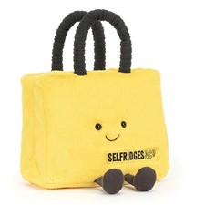 Selfridges Exclusive Yellow Bag Plush In Hand Xmas Gift