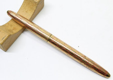 Sheaffer Lady skripsert fountain pen gold and red tulle pattern