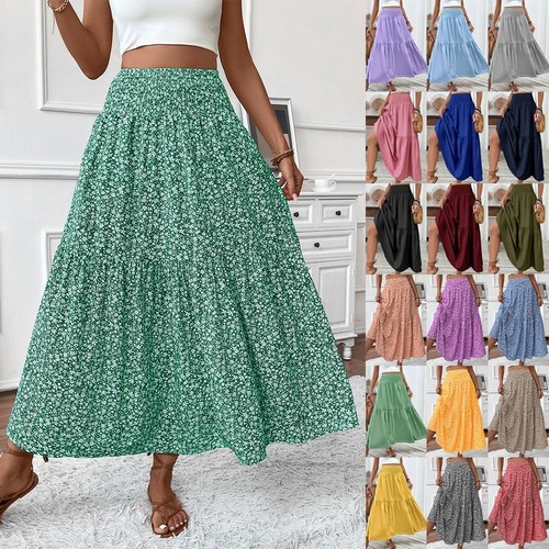 Boho ladies high elastic waist - high,