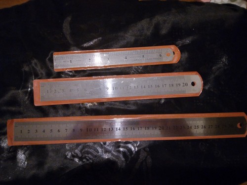 Pack metal rulers - metal, 30cm