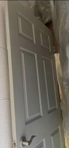 Oak six panel prehung door - panel,