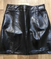 Topshop Tall Black Vinyl Shiny