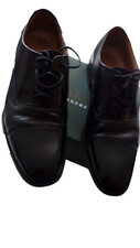 Mens Loake Bibury shoes size 9.5 F black Oxford VGC with box LAS T026/F
