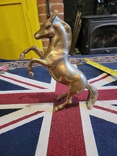 Large Brass Metal Prancing