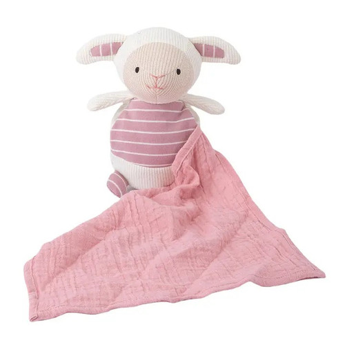 Soft knitted lamb toy - knitted,