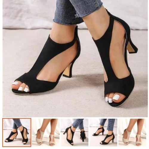Womens ladies block high - womens, heels