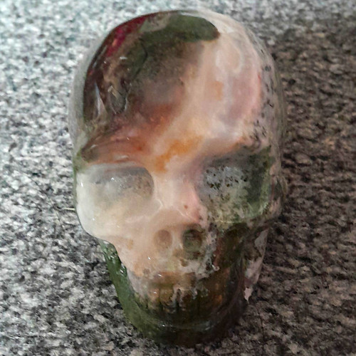Polished jasper crystal skull - crystal,