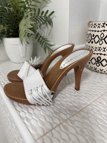 Y2k george wooden stiletto - y2k,
