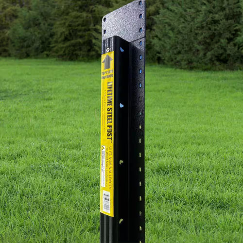 Metal fence post - fence, galvanized