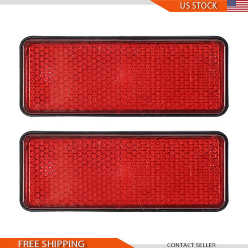 Rectangle rear reflectors - rear,