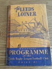 Leeds V Australia 12/09/1959 Rugby League Programme