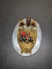 Vintage Spanish Bullfight Matador Fan Souvenir Mini Wall Plaque/Coat of Arms