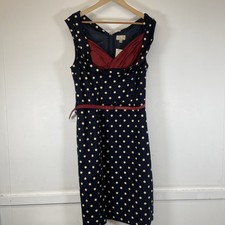 Lindy Bop Navy Polka Dot