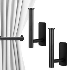 2-Pack Black Curtain Tie Backs