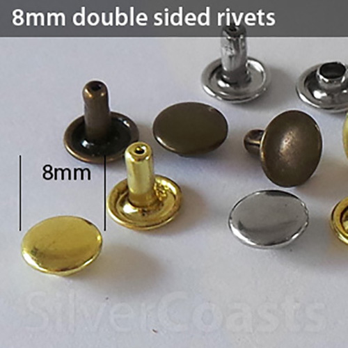 Double cap rivets studs - rivets,