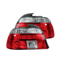 Red & Clear Lens Rear Tail Lights - 1 Pair to fit BMW 5 Series E39 1995 - 2000
