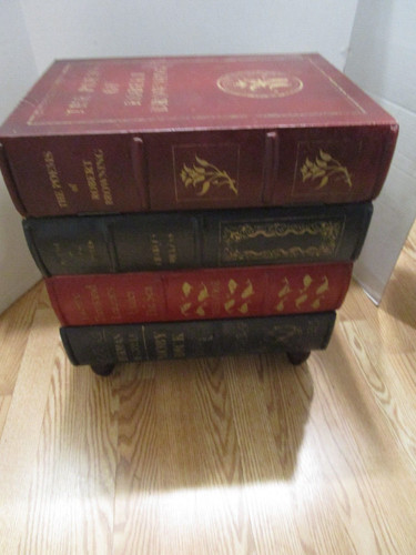 Vintage wooden stacked faux - wooden,