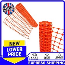 Temporary 50m Orange Barrier Fencing Mesh Safety Net Roll For Construction Sites