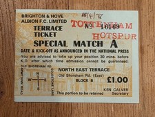 Ticket 1977 brighton v - ticket, 1977/78
