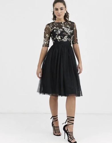 Little mistress black floral - black,