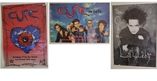 3 original large rare classic vintage The Cure Robert Smith posters 90s gothic