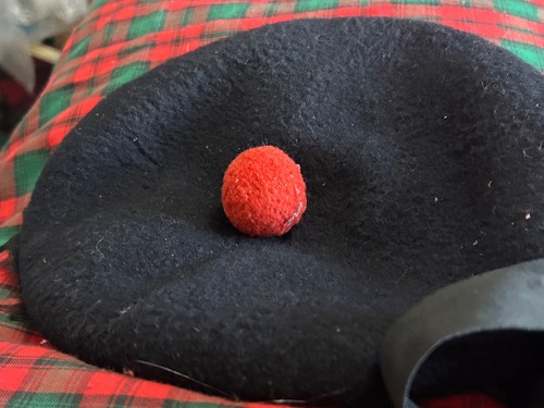 Black balmoral cap bonnet - black,