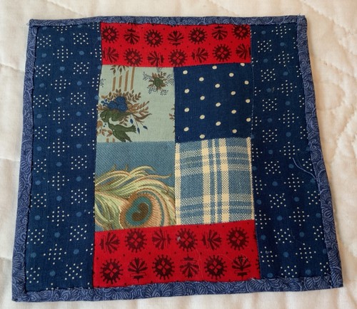 Antique patchwork quilt table - patchwork,