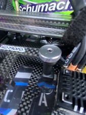 lipo Battery post thumb screws m4 schumacher procat cougar Silver Rc 1/10 1/8 th