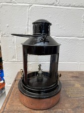 OLD NBR NORTH BRITISH RAILWAY SIGNAL LAMP INTERIOR - COPPER BASE