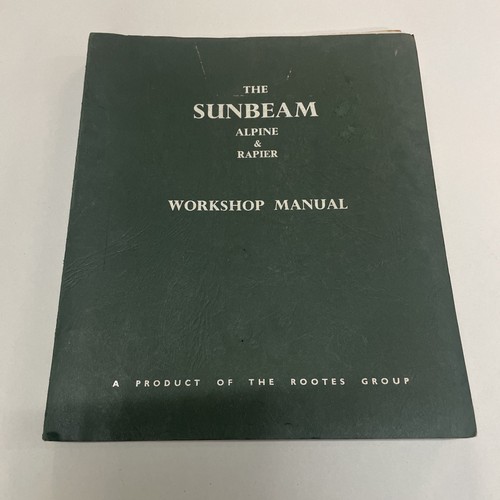 The sunbeam alpine rapier - the,
