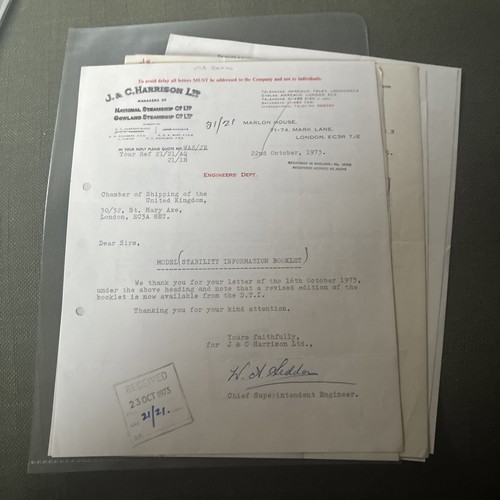 Harrison ltd ephemera - j, c