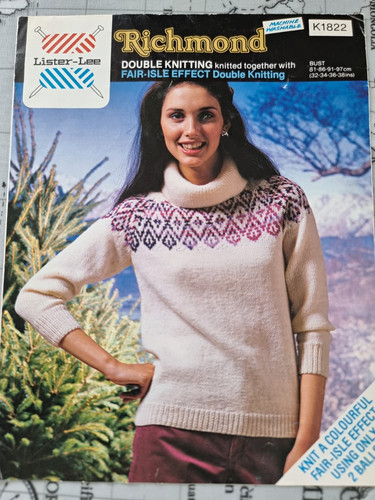 Vintage knitting pattern