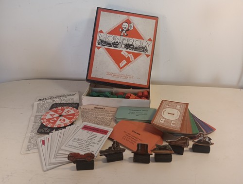 Vintage wartime monopoly board