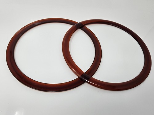 Round tortoise clear brown - tortoise,