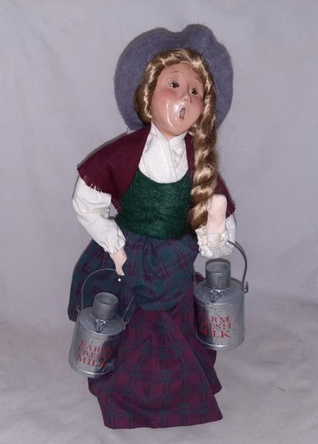 Byers choice caroler 1997 milk - byers,
