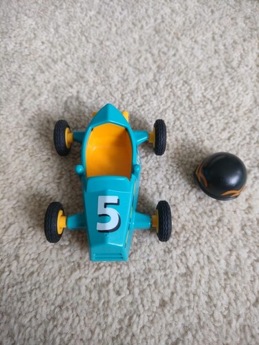 Playmobil racecar blue and - blue,