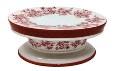 VTG Pink Rose Ceramic Pedestal