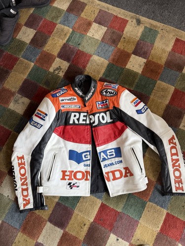Honda repsol cowhide leather - cowhide,