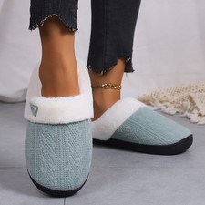Women's winter anti-slip warm slippers Unisex Indoor cotton slippers Big size