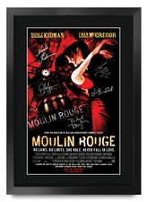 Moulin Rouge! A3 Framed Nicole Kidman, Ewan McGregor Poster Signed Movie Fans