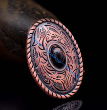 10X Antique Copper Flower