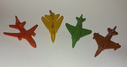 Vintage airplane erasers - vintage,