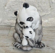 Vintage Panda with Cub