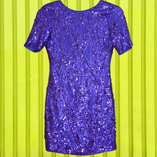 OASIS SZ 8 PURPLE SEQUIN