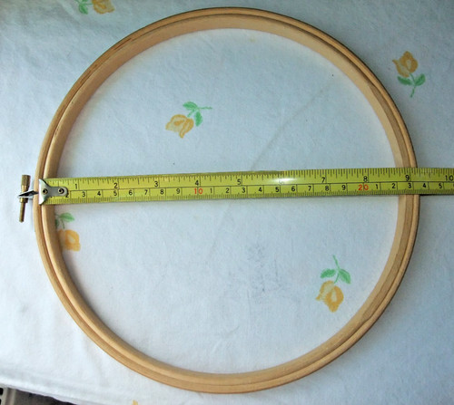 Wooden embroidery hoop - a,