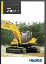 Hyundai Robex 210 LC-9 Excavator 2010 UK Market Sales Brochure Construction