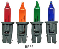 Premier RB35 4 x Spare Coloured Christmas Fairy Lights Bulbs Lamp Supplied Loose