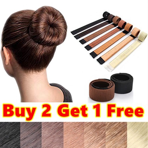 Hair bun maker donut styling - hair,