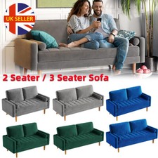 2/3 Seater Velvet Sofa Modern